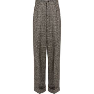 Dolce & Gabbana, Heren, Broeken, Bruin, Maat: M Katoen,