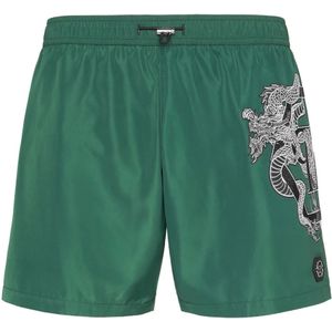 Philipp Plein, Heren, Badkleding, Groen, Maat: S