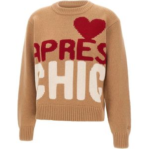 MC2 Saint Barth, Dames, Truien, Beige, Maat: XS Wol,