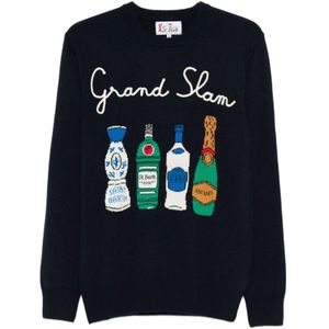 MC2 Saint Barth, Heren, Truien, Blauw, Maat: S Wol,