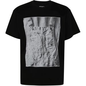 Carhartt Wip, Heren, Tops, Zwart, Maat: XL Denim,