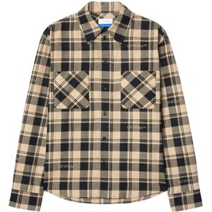 Off White, Heren, Overhemden, Veelkleurig, Maat: M Katoen,