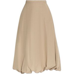 By Malene Birger, Dames, Rokken, Beige, Maat: XS Wol,