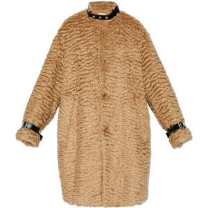 Jil Sander, Dames, Jassen, Beige, Maat: XS Mohair,
