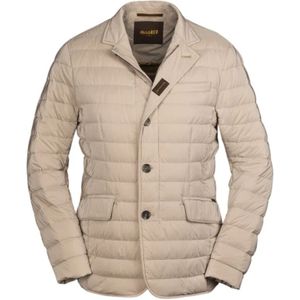 Moorer, Heren, Jassen, Beige, Maat: M Zijde,