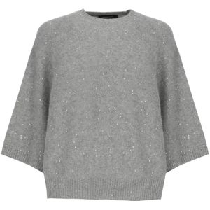 Fabiana Filippi, Dames, Truien, Grijs, Maat: XS Zijde,