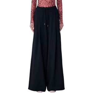 Dries Van Noten, Dames, Broeken, Zwart, Maat: XS Katoen,