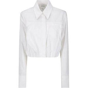 Sportmax, Dames, Blouses & Shirts, Wit, Maat: M