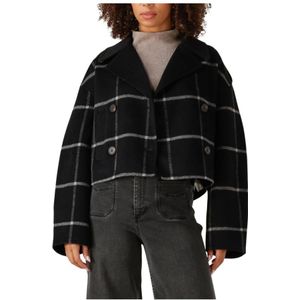 Vanessa Bruno, Dames, Mantels, Zwart, Maat: XS Wol,