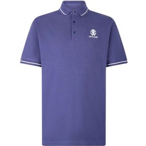 Roberto Cavalli, Heren, Tops, Blauw, Maat: XL Katoen,