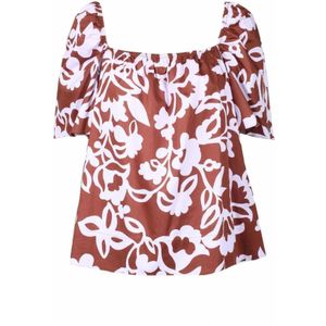 Nenette, Dames, Blouses & Shirts, Veelkleurig, Maat: M Katoen,