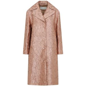Dries Van Noten, Dames, Mantels, Roze, Maat: S Katoen,