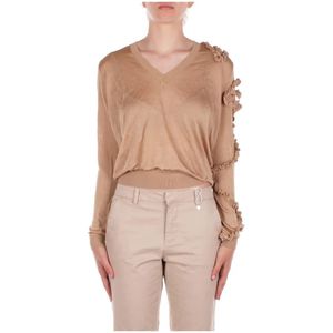 Liu Jo, Dames, Truien, Bruin, Maat: S Viscose,