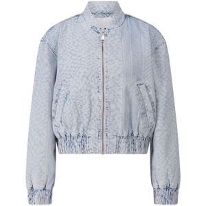 Lala Berlin, Dames, Jassen, Blauw, Maat: M Denim,