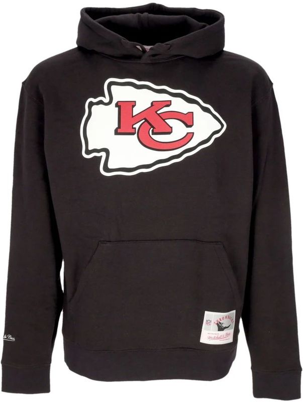 Mitchell & Ness - Kansas City Chiefs Logo Hoodie - Zwart - Heren
