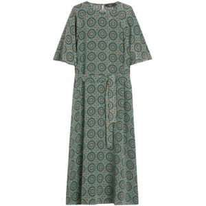 Weekend Max Mara, Dames, Jurken, Blauw, Maat: 2XS Zijde,