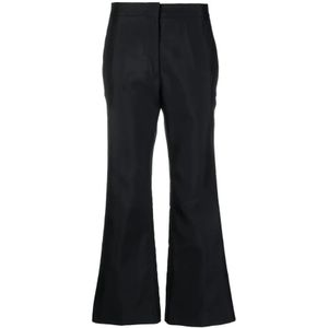 Jil Sander, Dames, Broeken, Blauw, Maat: S Zijde,