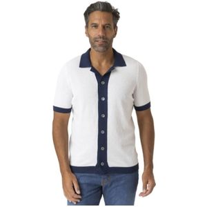 Gran Sasso, Heren, Truien, Wit, Maat: M Katoen,