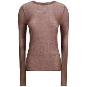 Pinko, Dames, Truien, Bruin, Maat: L Wol,