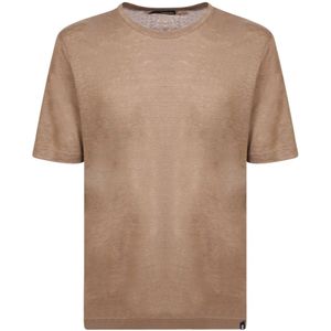 Lardini, Heren, Tops, Beige, Maat: S Linnen,