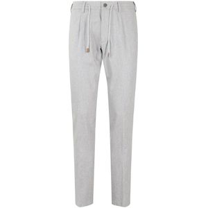 Eleventy, Heren, Broeken, Grijs, Maat: W36 Wol,