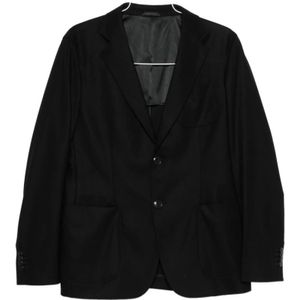 Giorgio Armani, Heren, Jassen, Zwart, Maat: L Kasjmier,