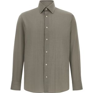 Boggi Milano - Overhemd - Aardetinten - Lange Mouw - Regular Fit