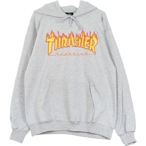 Thrasher, Heren, Sweatshirts & Hoodies, Grijs, Maat: L Lame,