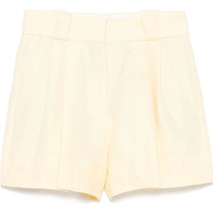 Blazé Milano, Dames, Korte broeken, Geel, Maat: M Zijde,