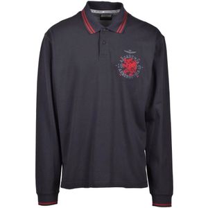 Aeronautica Militare, Heren, Tops, Zwart, Maat: 2XL Katoen,