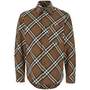 Burberry, Heren, Overhemden, Veelkleurig, Maat: M Katoen,