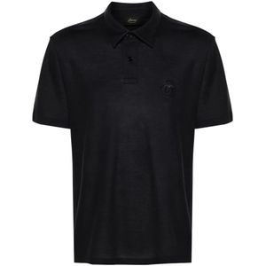 Brioni, Heren, Tops, Blauw, Maat: M Wol,