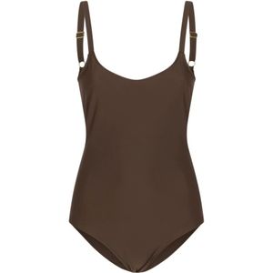 Ami Paris, Dames, Badkleding, Bruin, Maat: L Polyamide,