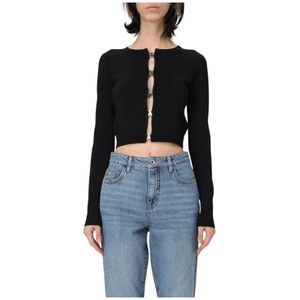 Patrizia Pepe, Dames, Truien, Zwart, Maat: S