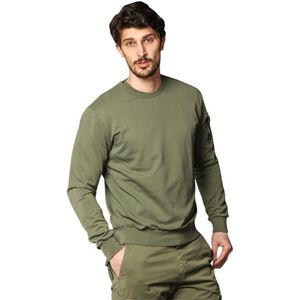 Mason's, Heren, Sweatshirts & Hoodies, Groen, Maat: S Katoen,