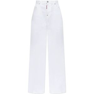 Dsquared2, Dames, Jeans, Wit, Maat: 3XS