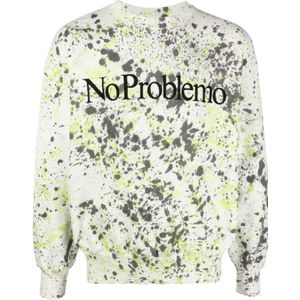 Aries, Heren, Sweatshirts & Hoodies, Groen, Maat: S