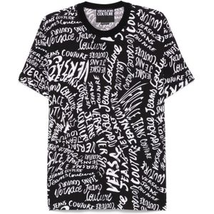 Versace Jeans Couture, Heren, Tops, Zwart, Maat: XS
