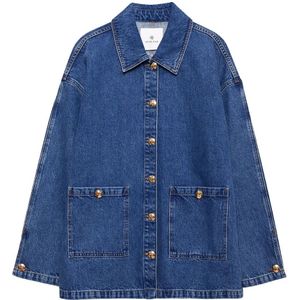 Anine Bing, Dames, Jassen, Blauw, Maat: L Denim,