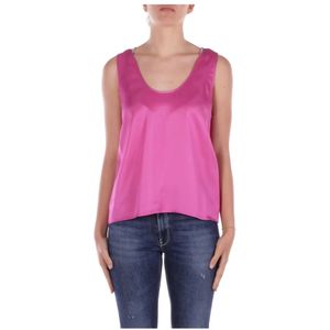Liu Jo, Dames, Tops, Paars, Maat: S Viscose,