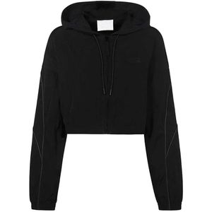 Reebok, Dames, Sweatshirts & Hoodies, Zwart, Maat: XS Nylon,