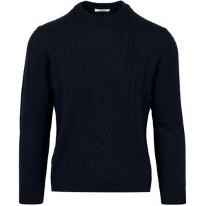 Paolo Pecora, Heren, Truien, Blauw, Maat: XL Wol,
