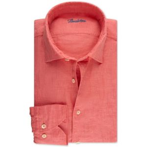 Stenströms, Heren, Overhemden, Rood, Maat: M Linnen,