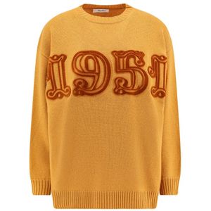 Max Mara, Dames, Truien, Geel, Maat: S Wol,