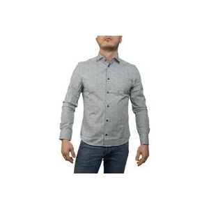 Peuterey Casual Hemden , Gray , Heren , Maat: 2XL