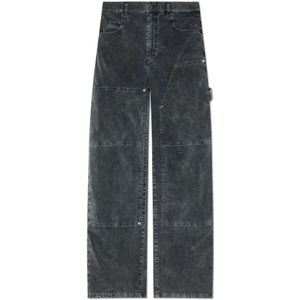 Isabel Marant, Heren, Broeken, Grijs, Maat: W31 Corduroy,