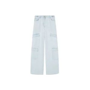 Versace Blauwe Jeans Stijlvolle Denim Broek , Blue , Dames , Maat: W27