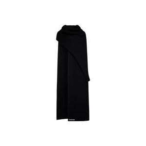 Balenciaga Zwart Deken Sjaal , Black , Dames , Maat: ONE Size