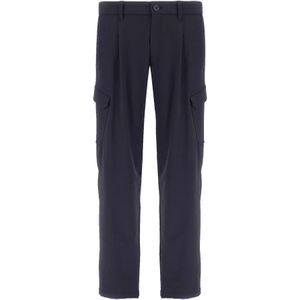 Herno, Heren, Broeken, Blauw, Maat: XS Nylon,