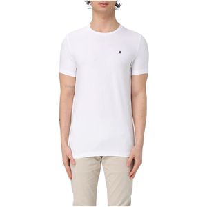 Dondup, Heren, Tops, Wit, Maat: M Katoen,